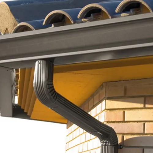 instalacion de canalones y bajantes de aluminio en alfaro, la rioja